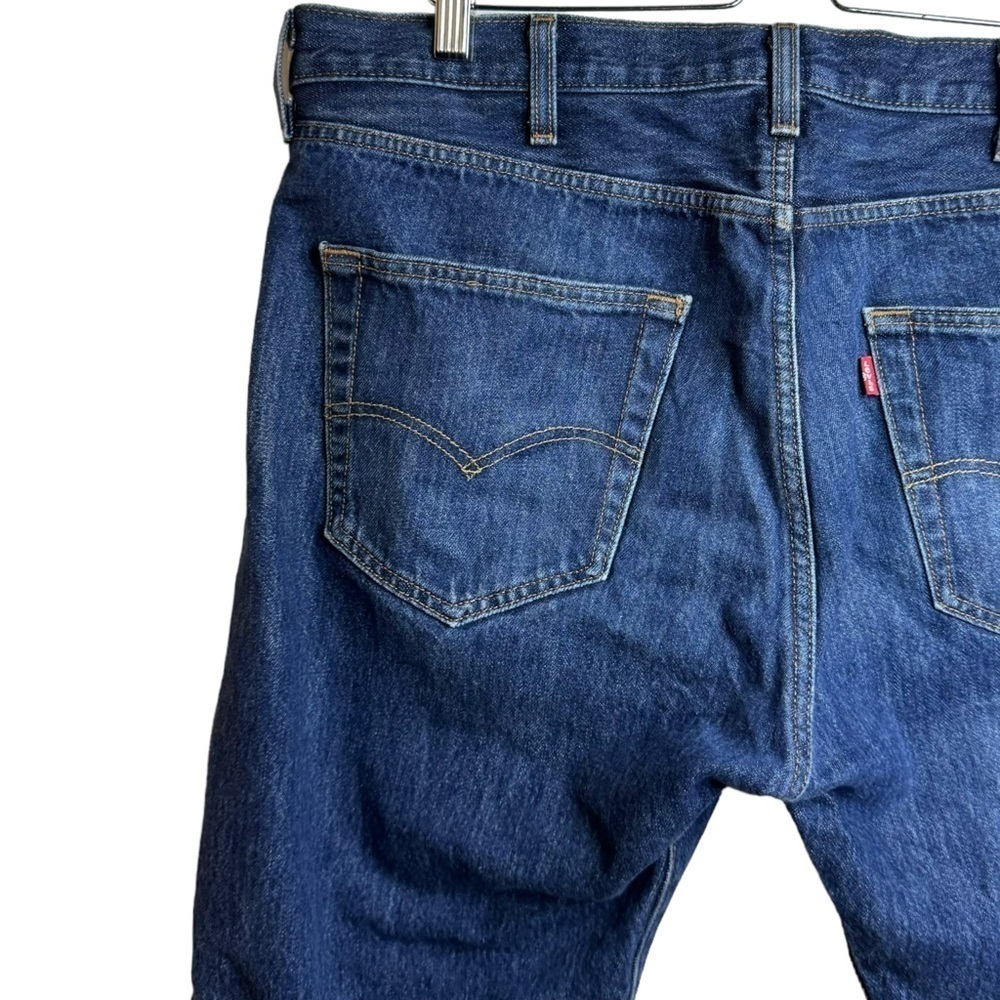 Levi's 501 Original Fit Rigid Denim Straight Leg Retro Blue Jeans 38 - Picture 11 of 16
